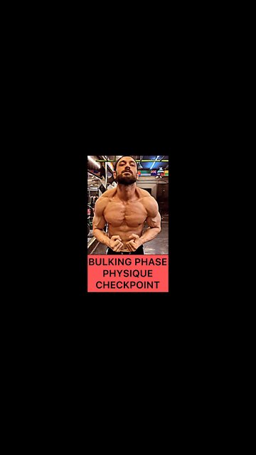 BULKING PHASE PHYSIQUE CHECKPOINT #shorts