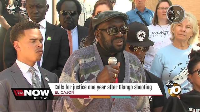 Calls for justice one year after Olango shooting