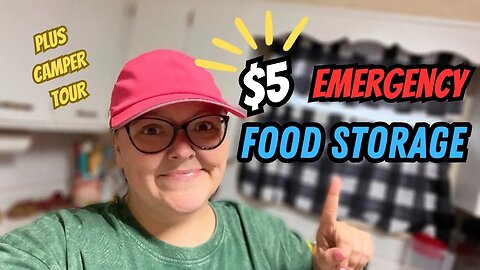 $5 Emergency Food Storage || Shop With Me & The Kids || Southern Frugal Momma