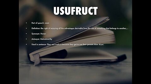 Usufruct