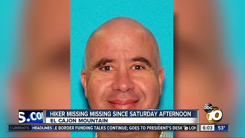 Hiker missing since Saturday