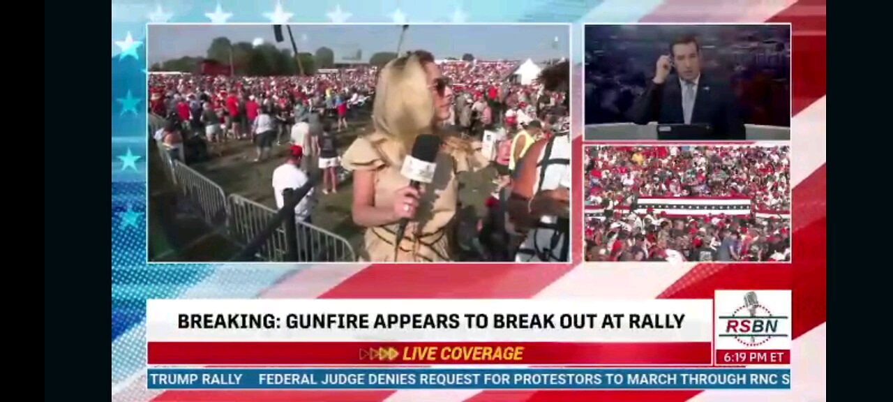 Shoots fired assassination attempt on president Trump at P.A ralley