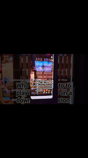 Who wants me to to play their video on a downtown Houston building tonight for only $50 🔥🚀🤘 #houston