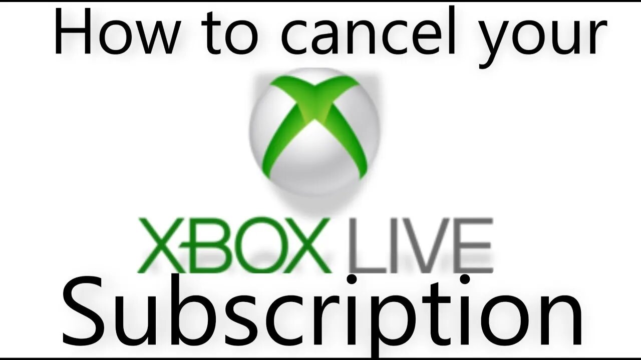 How to cancel your xbox live subscription