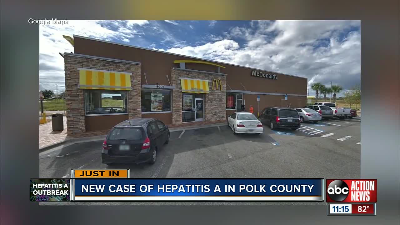 McDonald's employee tested positive for Hepatitis A in Polk County last week