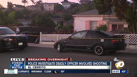 SDPD confirms officer-involved shooting in El Cerrito