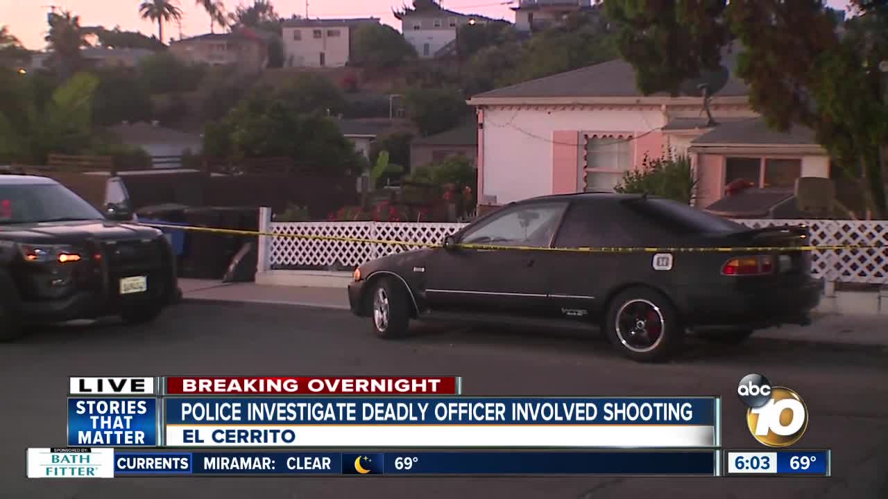 SDPD confirms officer-involved shooting in El Cerrito
