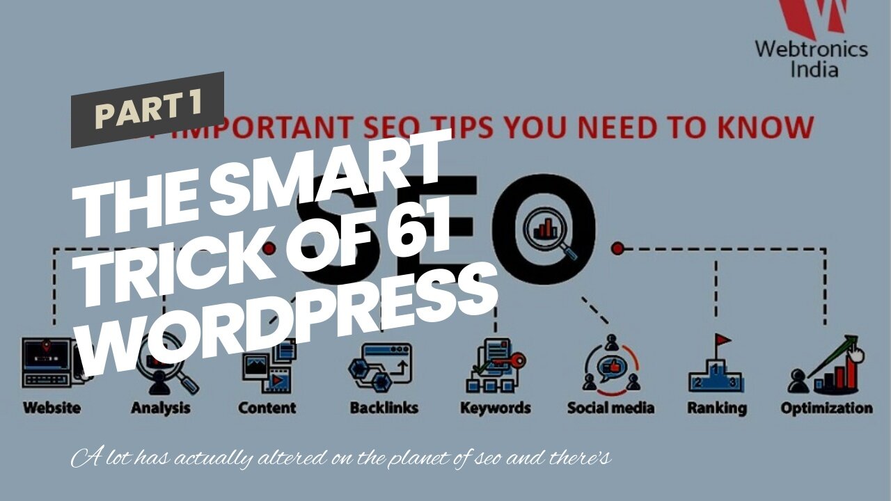 The smart Trick of 61 WordPress SEO Tips to Grow Your Organic Traffic by 250% That Nobody is Di...