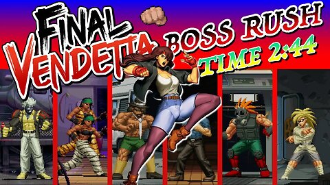 Final Vendetta | Boss Rush - Easy [Time: 2:44] Claire (Nintendo Switch) 🕹️🎮