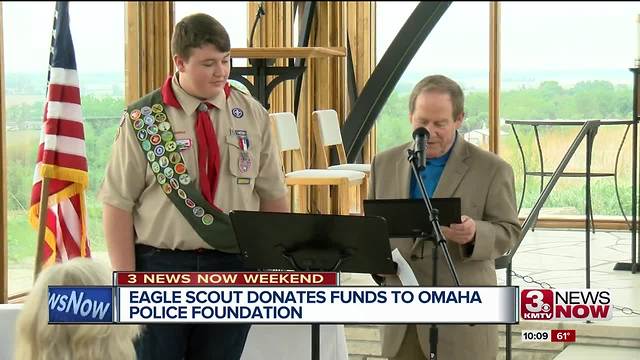 Eagle Scout donates funds to Omaha Police Foundation