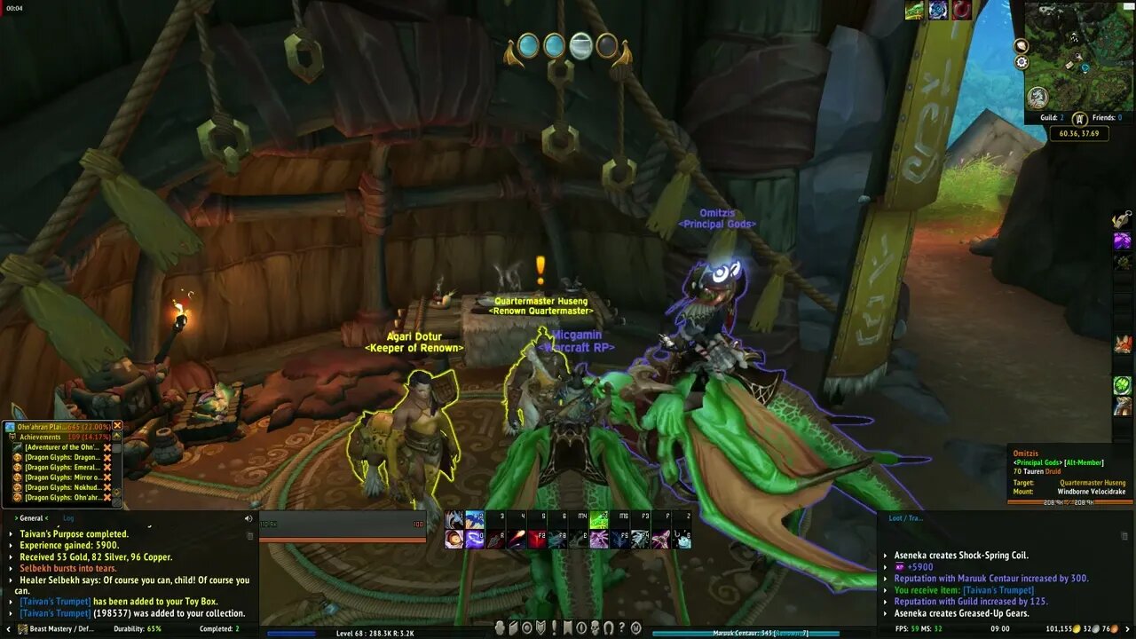 World of Warcraft Dragonflight Observing the Wind