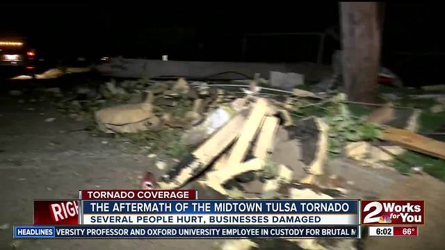 Industrial area in midtown waking up to tornado damage