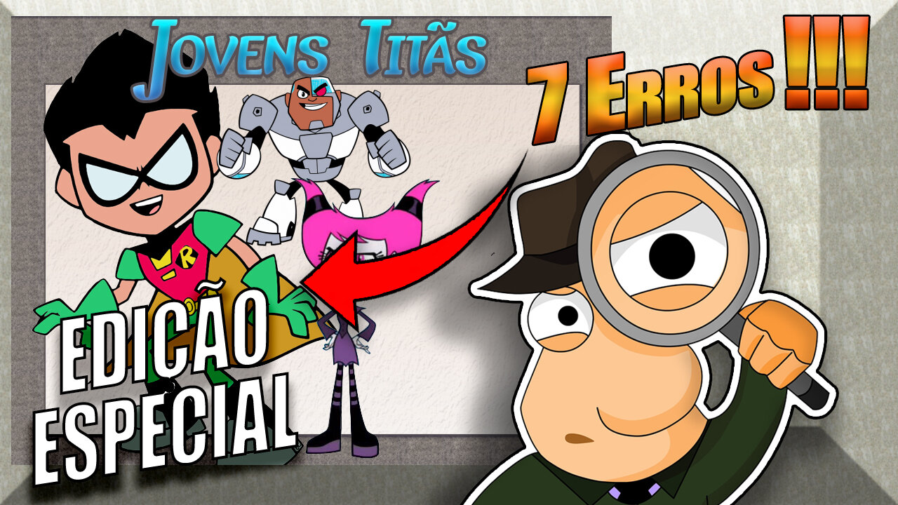 find the 7 errors - jovens titans