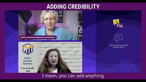 Adding Credibility