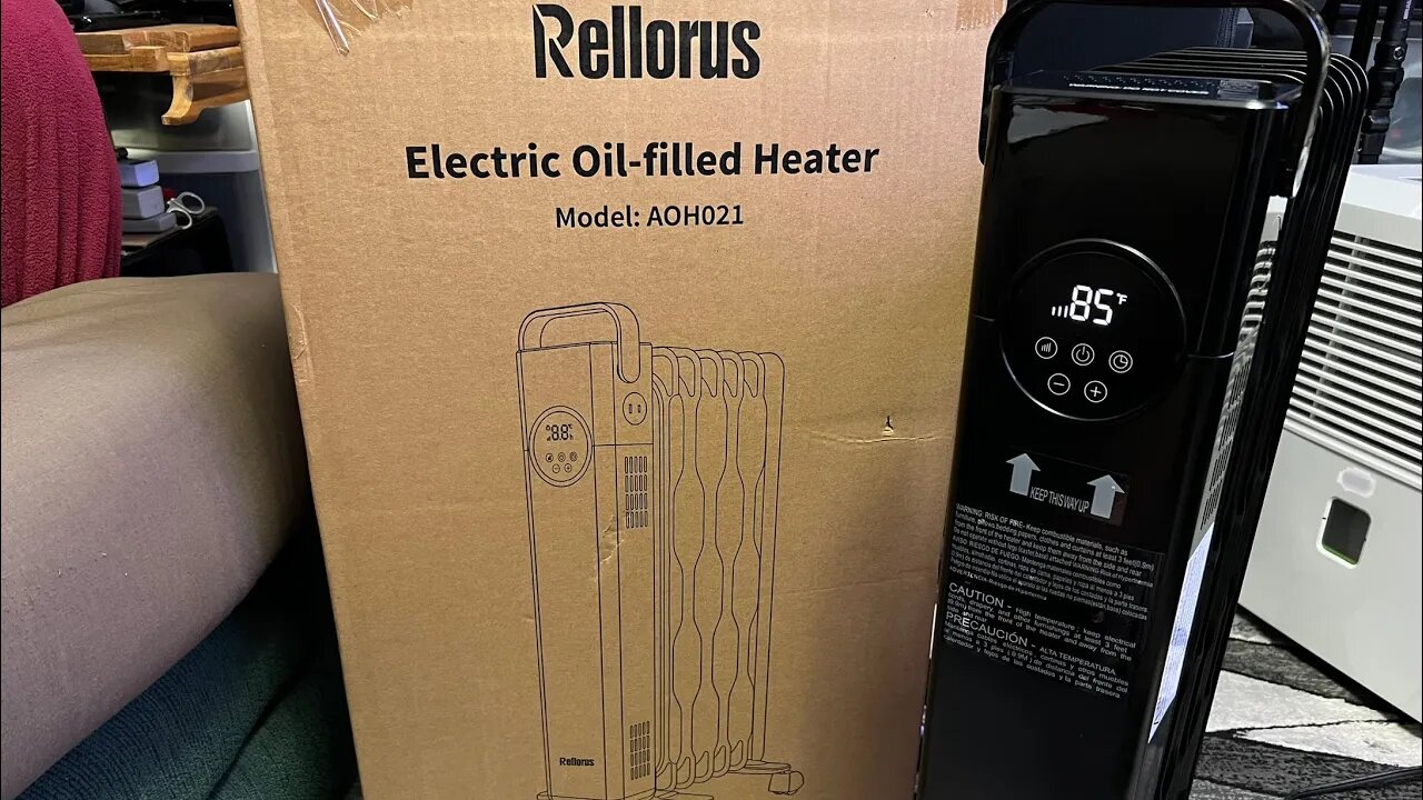 Rellorus Electric Radiator Heater Unboxing & Overview