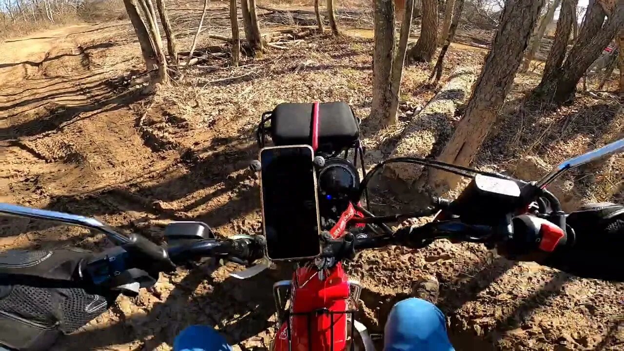 Honda Trail 125 Muddy Woods Ride Pt. 1