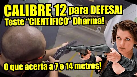 12 cano curto! Até onde a munição de defesa SG acerta?