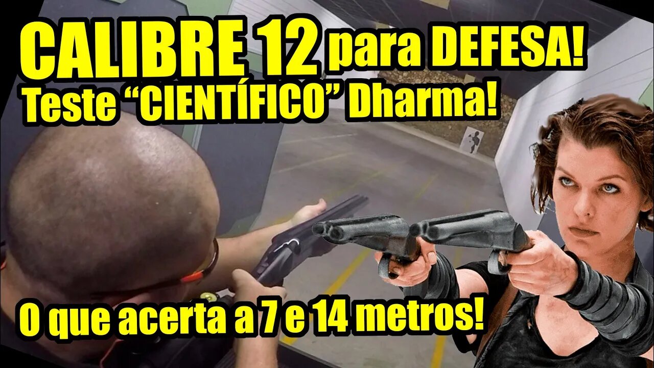 12 cano curto! Até onde a munição de defesa SG acerta?