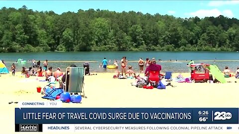 Little fear of travel COVID surge due to vaccinations