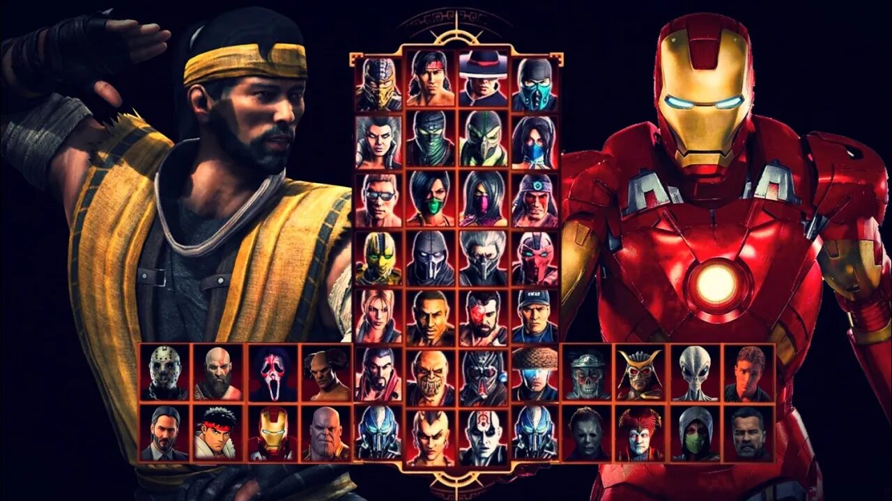 Mortal Kombat 9 - Hanzo And Iron Man - Expert Ladder - Gameplay @(1080p)