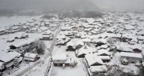 Japan is like a sea of snow
