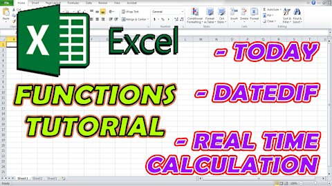 EXCEL FUNCTIONS TUTORIALS - HOW TO COMPUTE DATE AND AGE