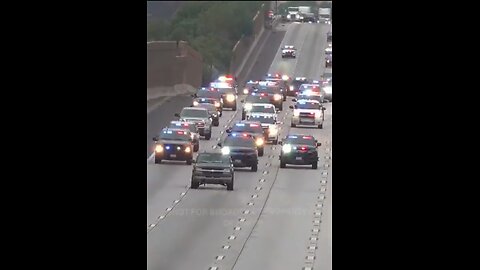 Largest High Speed Chase, 100 Cop Cars