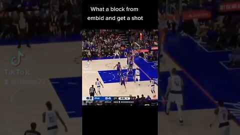 #what a block from embid triple double and shot