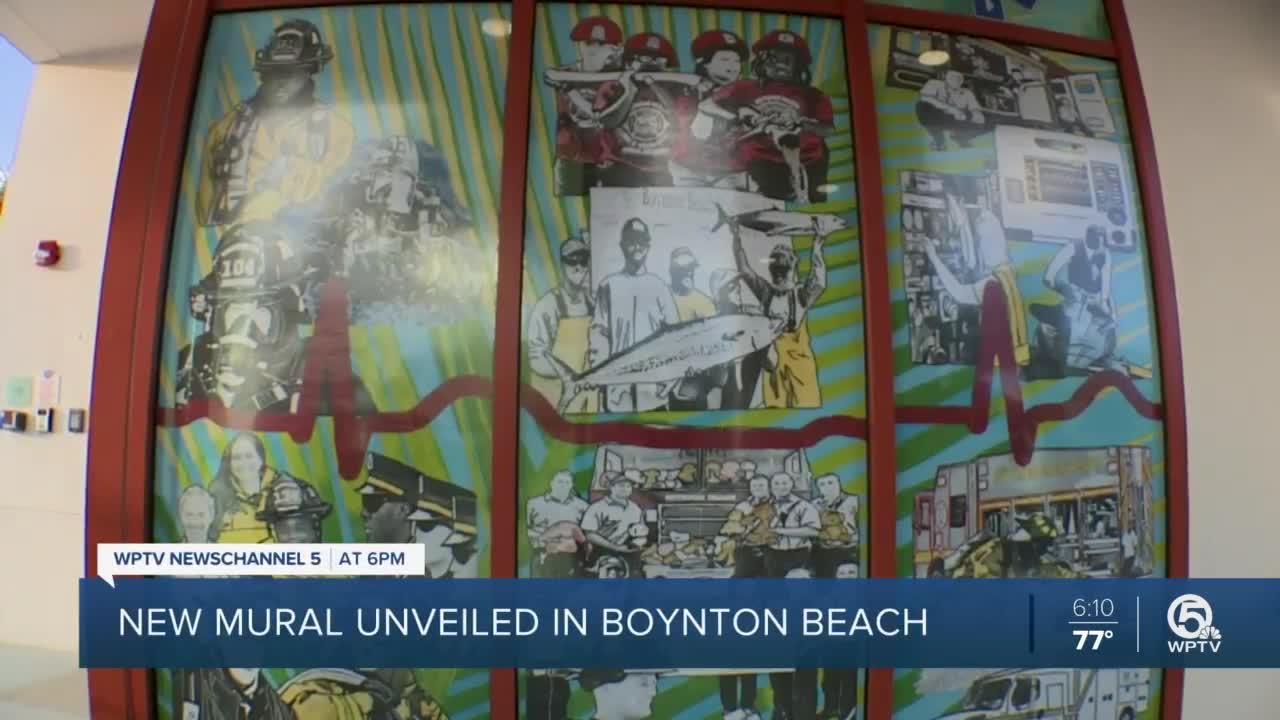 New Boynton Beach Fire Rescue mural unveiled after Black firefighters removed from earlier version