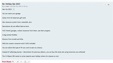 WOT Holiday Ops 2023 - What's New This Year