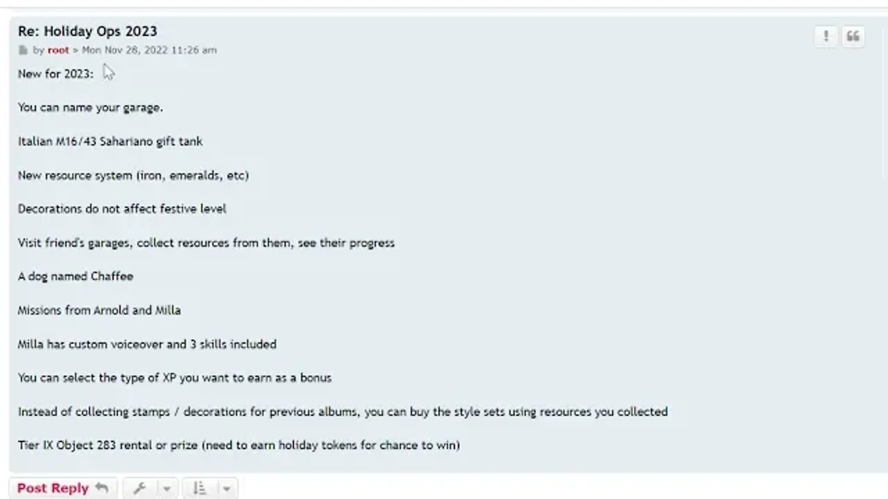 WOT Holiday Ops 2023 - What's New This Year