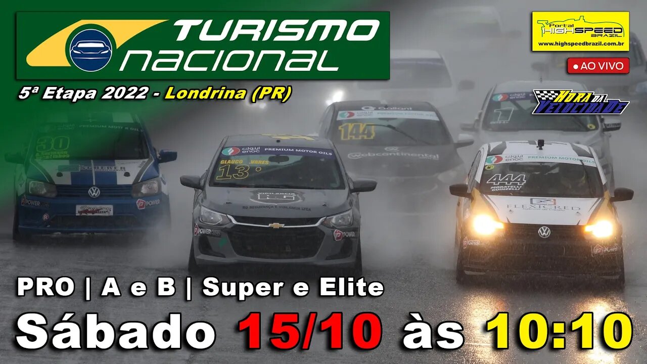 TURISMO NACIONAL | Parte 1 | 5ª Etapa 2022 - Londrina (PR) | Ao Vivo