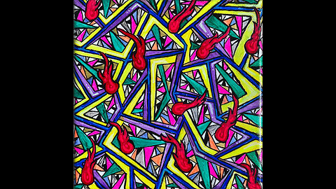 'Brain Glass' Original Art Painting Timelapse 11-1-24