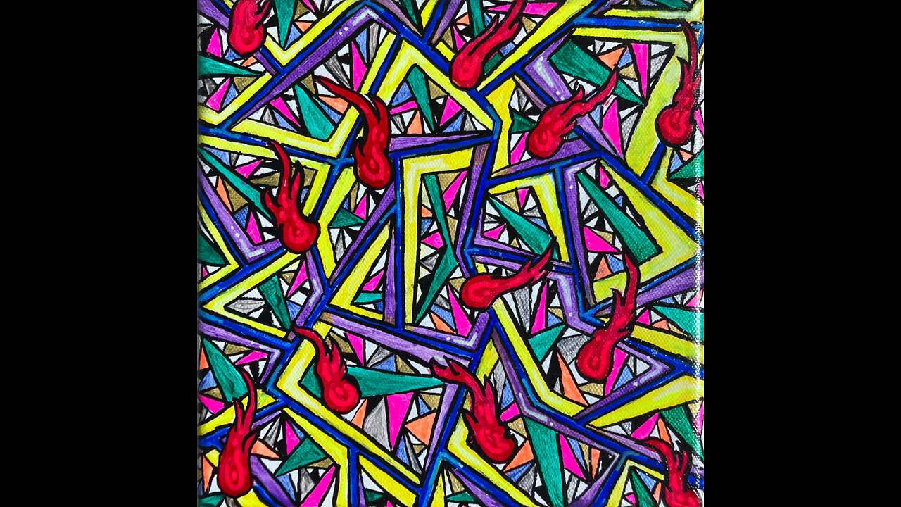 'Brain Glass' Original Art Painting Timelapse 11-1-24