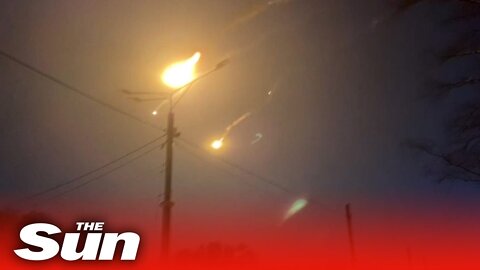 Ukraine fighters cheer as 'missile takes down Russian jet over Kharkiv