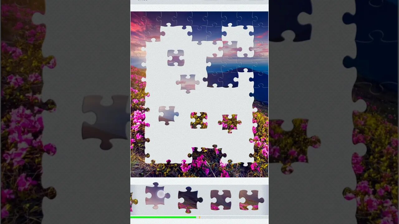99 piece jigsaw - field of flowers