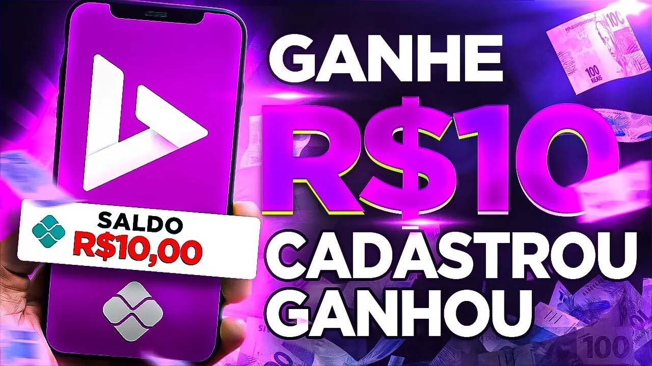 🤑 CADASTRE E GANHE R$10 VIA PIX - É SÓ CADASTRAR - CADASTROU GANHOU - APP PAGANDO POR CADASTRO 2022