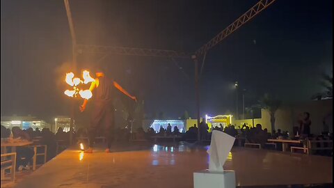 fire dance in abudhabi