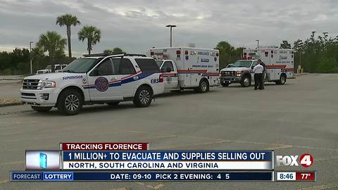 First responders from Southwest Florida head north to help with Florence preps