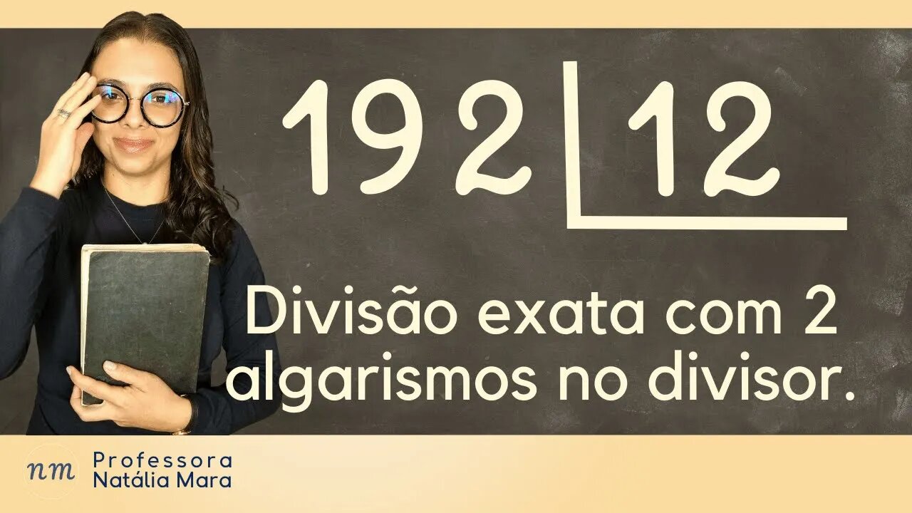 192÷12 | 192/12 | 192 dividido por 12| Dividir 192 por 12| Divisão exata com 2 algarismos no divisor