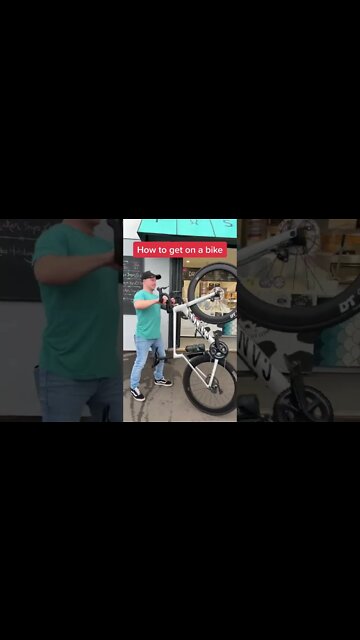 How to get on a BIKE 👀