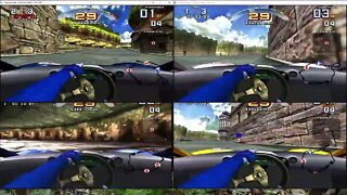 MyRetrozz Sega Super GT Local 4 player splitscreen