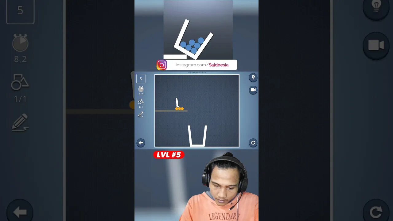 Cara masukin dua bola kedalam gelas | Brain It On! - Physics Puzzles level 5