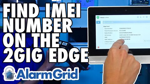 2GIG Edge: Finding the IMEI Number