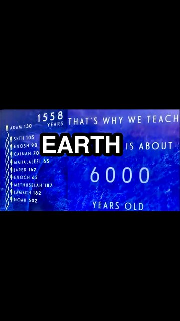 According to Biblical Genieology, Earth is 6000 years old as of 2024