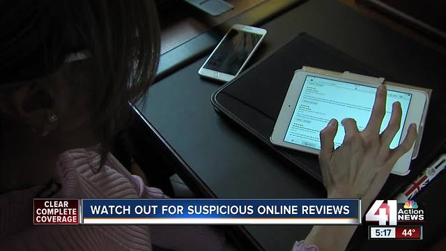 Watch out for suspicious online reviews