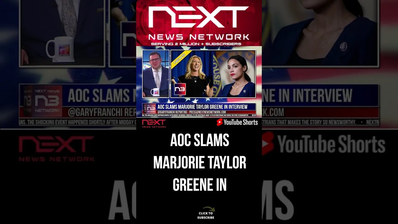 AOC SLAMS Marjorie Taylor Greene In Interview #shorts