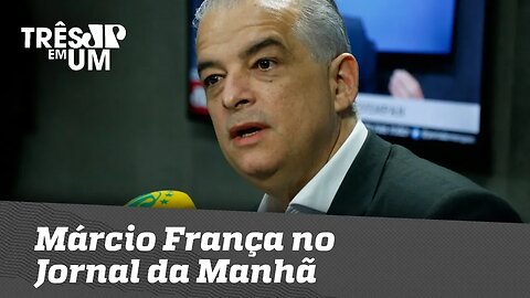 Márcio França dá entrevista ao Jornal da Manhã