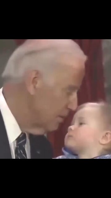 Biden aka Pedo Peter trying to kiss a baby