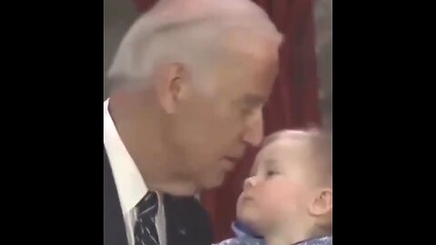 Biden aka Pedo Peter trying to kiss a baby